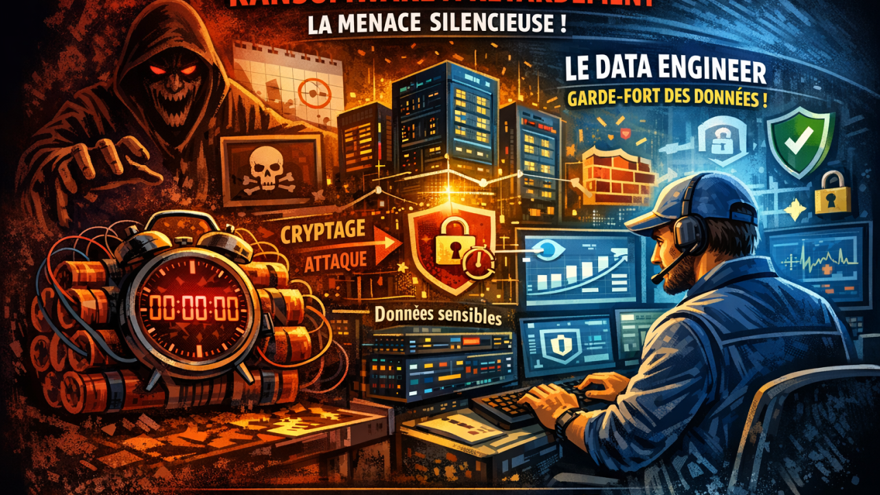 Illustration pour L'attaque à retardement ou ransomware différé.